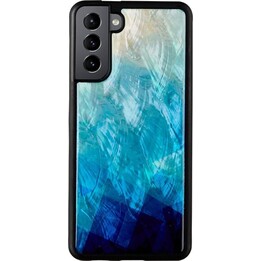 iKins Hülle für Samsung Galaxy S21+ Blau See Schwarz