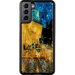 Funda iKins para Samsung Galaxy S21+ color negro (cafetería/terraza)