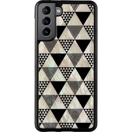 Coque iKins pour Samsung Galaxy S21+ noir pyramide