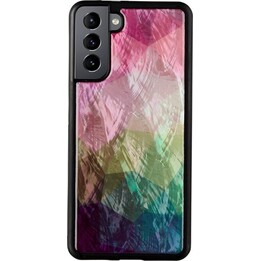 Custodia iKins per Samsung Galaxy S21+ con motivo floreale nero
