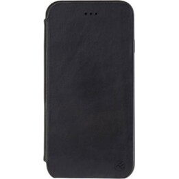 Tellur Book Hülle, schlank, aus echtem Leder, für iPhone 7 Plus, tiefschwarz