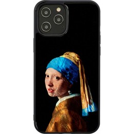 Coque iKins pour Apple iPhone 12 Pro Max, motif fille avec boucle d'oreille en perle