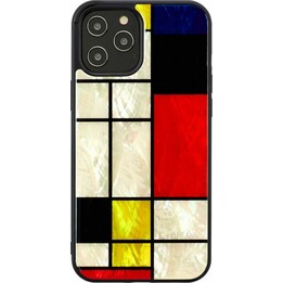 Funda iKins para Apple iPhone 12 Pro Max Mondrian negra