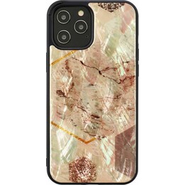 iKins Hülle für Apple iPhone 12/12 Pro, rosa Marmor