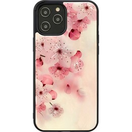Funda iKins para Apple iPhone 12/12 Pro con precioso diseño de flor de cerezo.