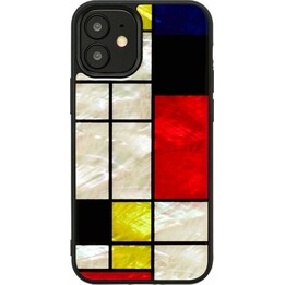 iKins Hülle für Apple iPhone 12 mini, Mondrian Schwarz