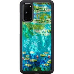 Coque iKins pour Samsung Galaxy S20, motif nénuphars noir