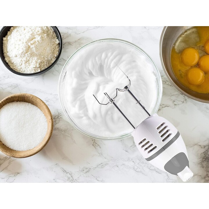 Batedeira manual BEPER P102SBA100, batedor para ovos, amassar e misturar natas e massas de pastelaria, inclui 2 batedores e 2 ga