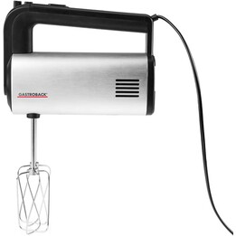 Frullatore a immersione GASTROBACK 40983 Design Pro (5 velocità e funzione turbo, corpo in alluminio spazzolato, 500 W), argento