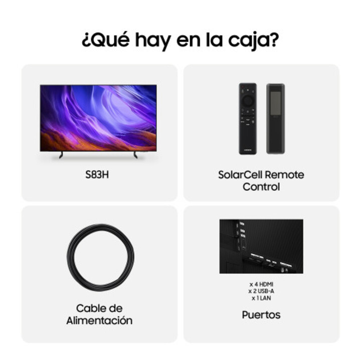 Samsung TV 77" OLED S83h 4K Vision AI Smart TV (2026)