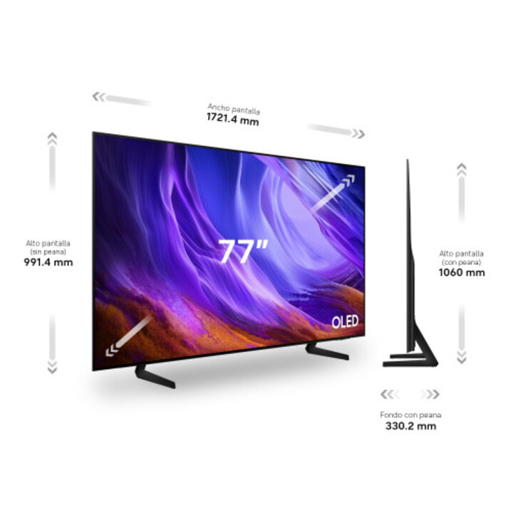 Samsung TV 77" OLED S83h 4K Vision AI Smart TV (2026)