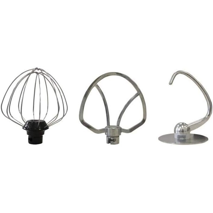 Batedeira de mesa BEPER BP.200, batedeira para pastelaria (1000 W, 8 velocidades, com taça de aço inoxidável de 4,5 L, gancho pa
