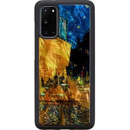 Étui iKins pour Samsung Galaxy S20, coloris Café Terrasse, noir