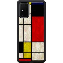 Custodia iKins per Samsung Galaxy S20+ modello mondrian, colore nero.