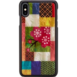 Coque iKins pour iPhone XS Max, noir à fleurs de cerisier