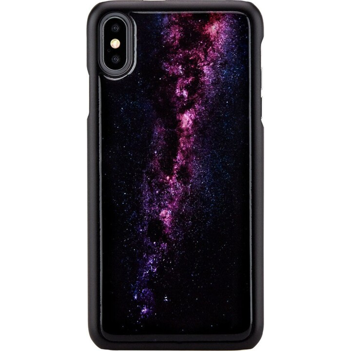 Capa para smartphone iKins para iPhone XS Max, Via Láctea, preta.