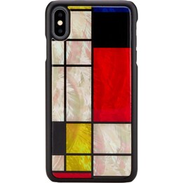 Funda iKins para smartphone iPhone XS Max Mondrian negra