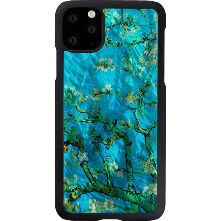 iKins Smartphone-Hülle iPhone 11 Pro Max Mandelblüte Schwarz