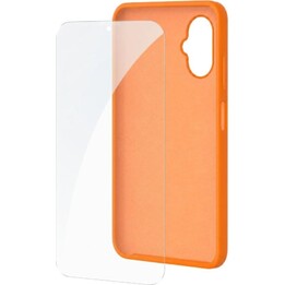Capa de silicone + protetor de tela de vidro temperado para SPC Wuum One - Pacote de proteção 4354P / Compatível com SPC Wuum On