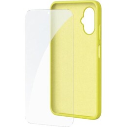 Étui en silicone + protection d'écran en verre trempé pour SPC Wuum One (Pack de protection 4354Y) / Compatible avec SPC Wuu