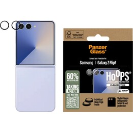 Protetor de câmera em vidro temperado PanzerGlass Hoops para Samsung Galaxy Z Flip 7