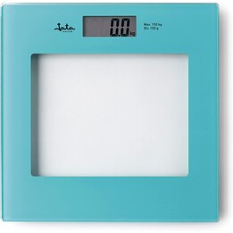 Bilancia da bagno digitale Jata HBAS1290, display LCD, alta precisione, ultrasottile, portata 150 kg, piastra in vetro, spegnime