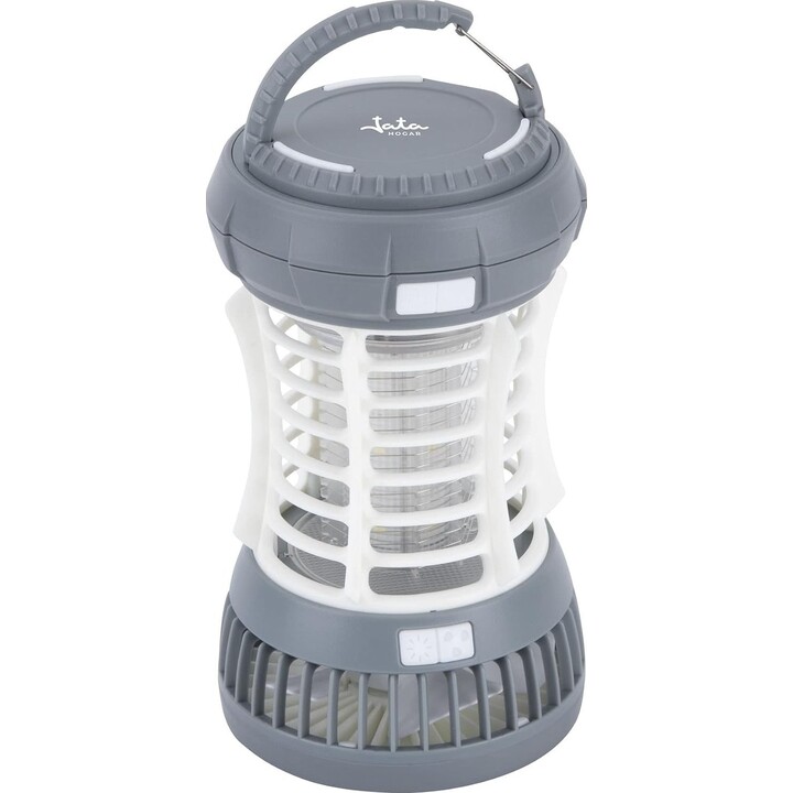 Lámpara eléctrica repelente de mosquitos Jata MOST3532, linterna, ventilador y luz de emergencia, para uso en interiores y exter