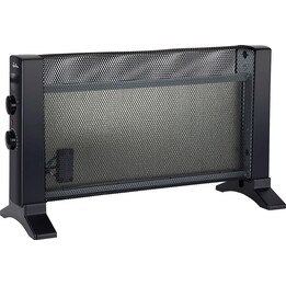 Radiatore in mica Jata JCRM2206 con 2 livelli di calore (300-600 W) e termostato regolabile. Risparmio energetico.