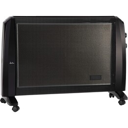 Radiador de mica JATA JCRC2120 con 2 niveles de calor (1000-2000 W) y termostato de temperatura ajustable.