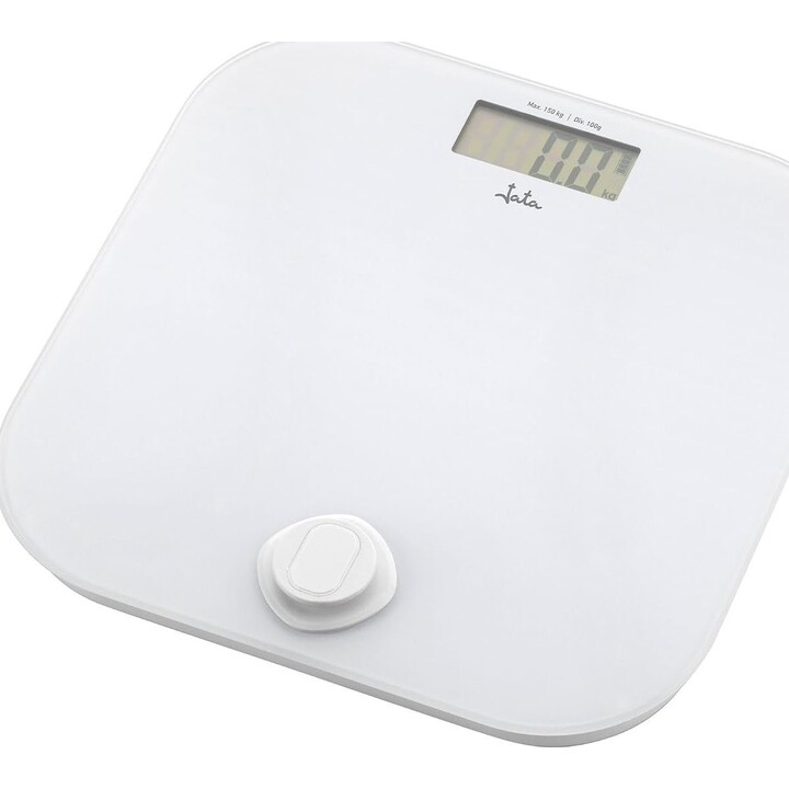 JATA HOGAR HBAS1907 - Bathroom Scale (Battery Not Included). Digital Scale with LCD Display. High-Precision Body Weight Scale. M