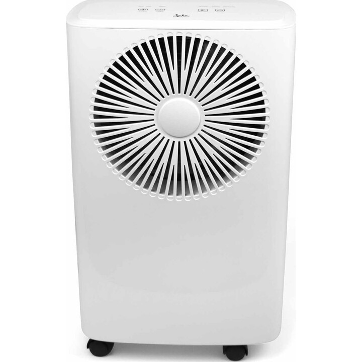 JATA JEHU2413 Luftentfeuchter, 12 l/Tag für 15 m², 2-Liter-Tank, 42 dB, 24-Stunden-Timer, Feuchtigkeitsregelung 40–80 %, kontinu