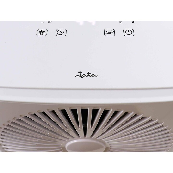 Déshumidificateur JATA JEHU2413 : 12 L/jour pour 15 m², réservoir de 2 L, 42 dB, minuterie 24 h, contrôle de l'humidité 40-80 %,