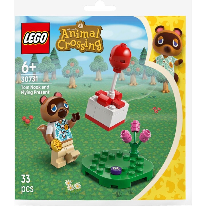 Ladrillos Animal Crossing 30731 Tom Nook y el regalo volador