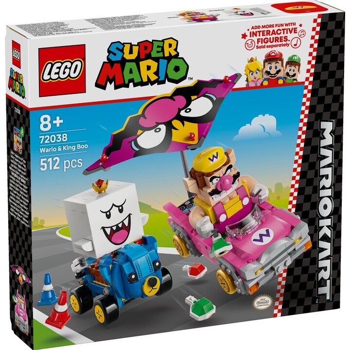 Super Mario Bricks 72038 Mario Kart Wario und König Buu Huu
