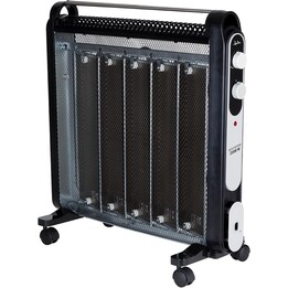 JATA RD227N 2000W Mica Radiator with Adjustable Thermostat and 2 Power Settings – Low Consumption Heater, Carrying Handle, Anti-