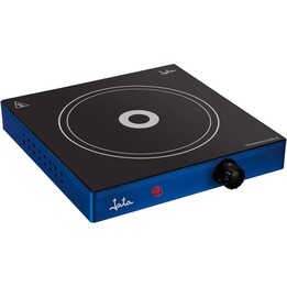 Placa eléctrica de cerámica Jata V140 con 1 quemador y placa de 18 cm, estructura metálica, termostato de temperatura regulable,