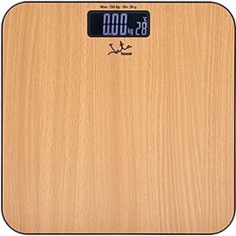 Jata Hogar MOD. 498 Pèse-personne de salle de bain avec surface stratifiée hautement résistante, couleur marron