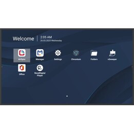 ViewBoard LED large format display 65 inch 3840x2160 500 nits Android 14 24/7 USB-C 65W charging
