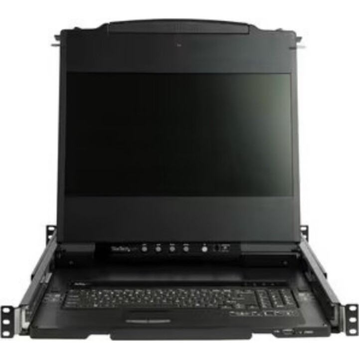 Consola KVM Startech de 17 polegadas para montagem em rack, HD, com duplo trilho, 1080p, KVM DVI/VGA