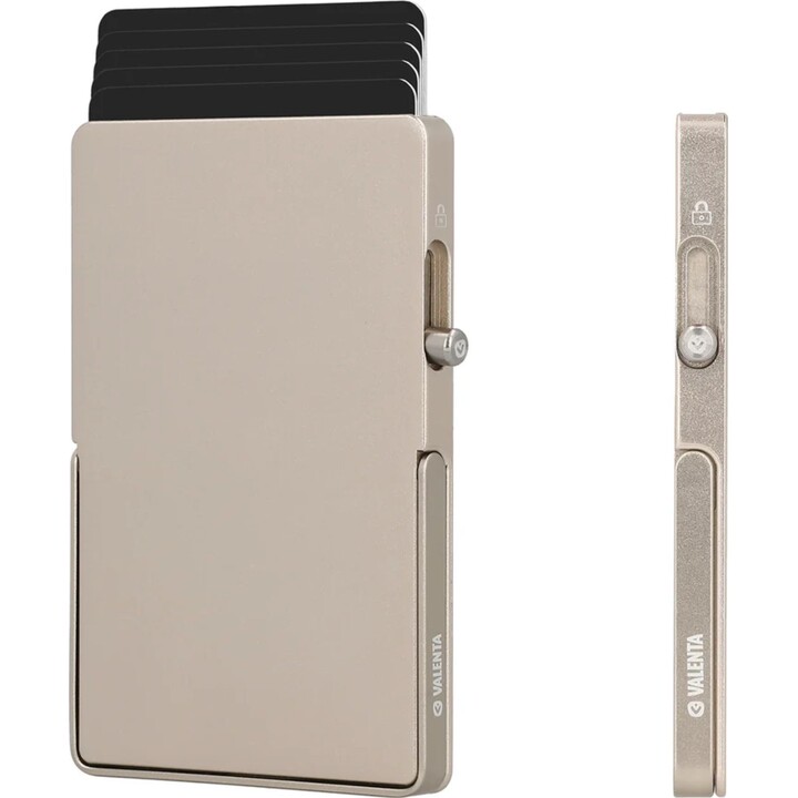 Suporte Valenta Cardprotector Magsafe em alumínio, cor titânio natural - 589321