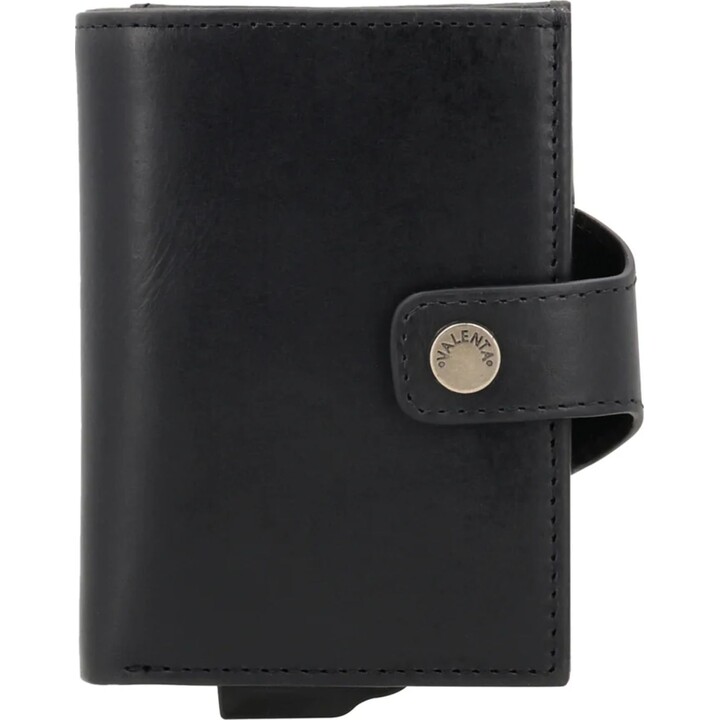 Valenta Kartenetui Plus Ledergeldbörse Luxe Schwarz - 588447