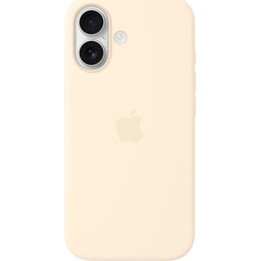 Coque en silicone Apple avec MagSafe pour iPhone 17 Vanille