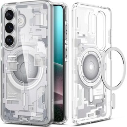 Capa traseira Spigen Ultra Hybrid MagFit Zero One branca para Samsung Galaxy S26