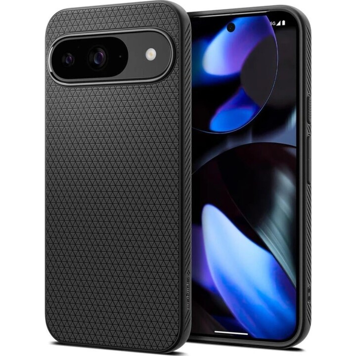 Coque arrière Spigen Liquid Air en TPU noir pour Google Pixel 9/9 Pro