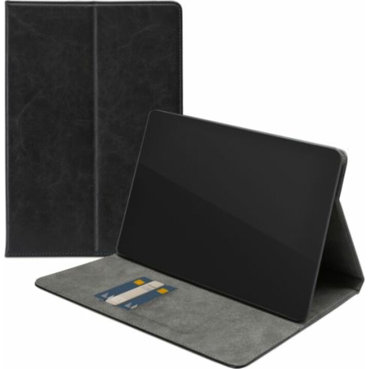 Capa tipo livro Mobilize Premium em couro PU, preta, para Apple iPad Pro 2024/2025 de 13 polegadas.