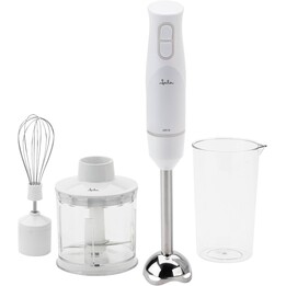 Mixeur plongeant JATA JEBT1127 600 W avec accessoires : mini-mixeur avec hachoir, fouet et bol de 500 ml, 2 vitesses + mode Turb