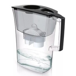 Jarra filtrante Laica Prime Line Elegant / 3L / Preta / Jarra + 1 filtro BI-FLUX