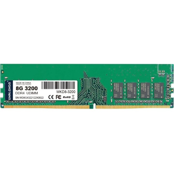 Whalekom WK4UD32 8GB/ DDR4/ 3200MHz/ 1.2V/ UDIMM RAM-Speicher