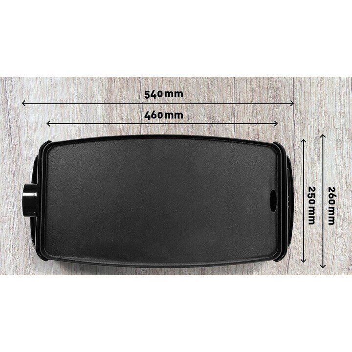 Plancha Jata GR195, cocina de manera uniforme en toda la superficie, 46 x 25 cm, antiadherente, sin PFOA, muy resistente a los a