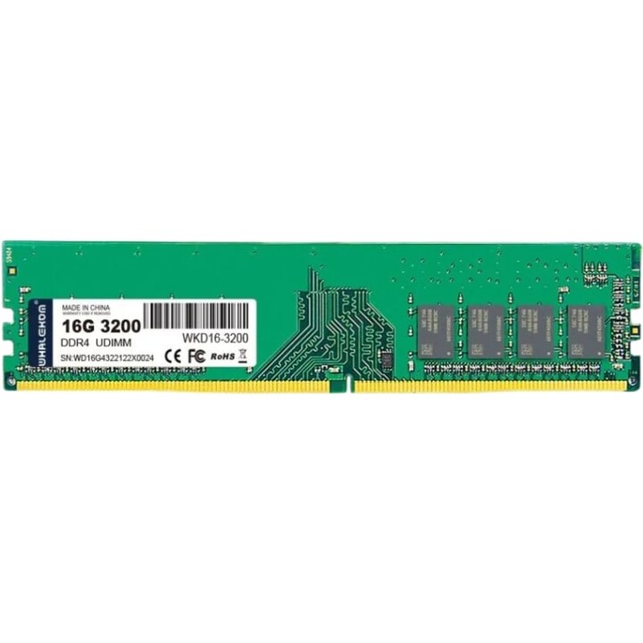 Memória RAM Whalekom WK4UD32 16GB/ DDR4/ 3200MHz/ 1.2V/ UDIMM